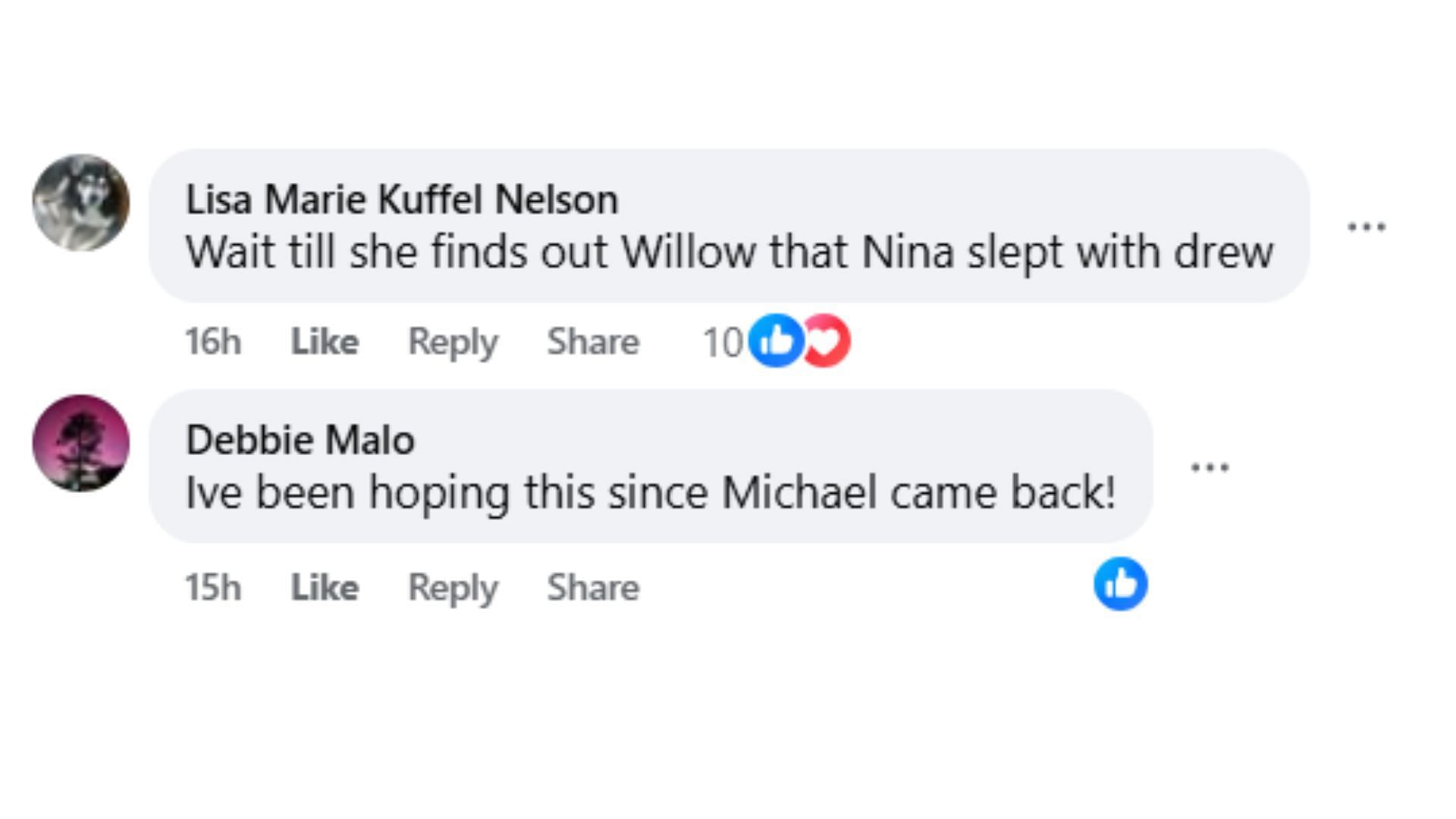Comments by fans on the post (Image via Facebook/@Julie Leibowitz)